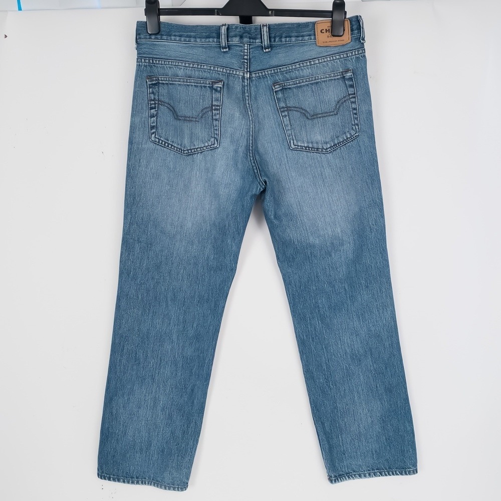 Chaps Denim Jeans Mens 36x30 Blue Straight Leg 100% Cotton Regular FITS 36x30 - Picture 5 of 16